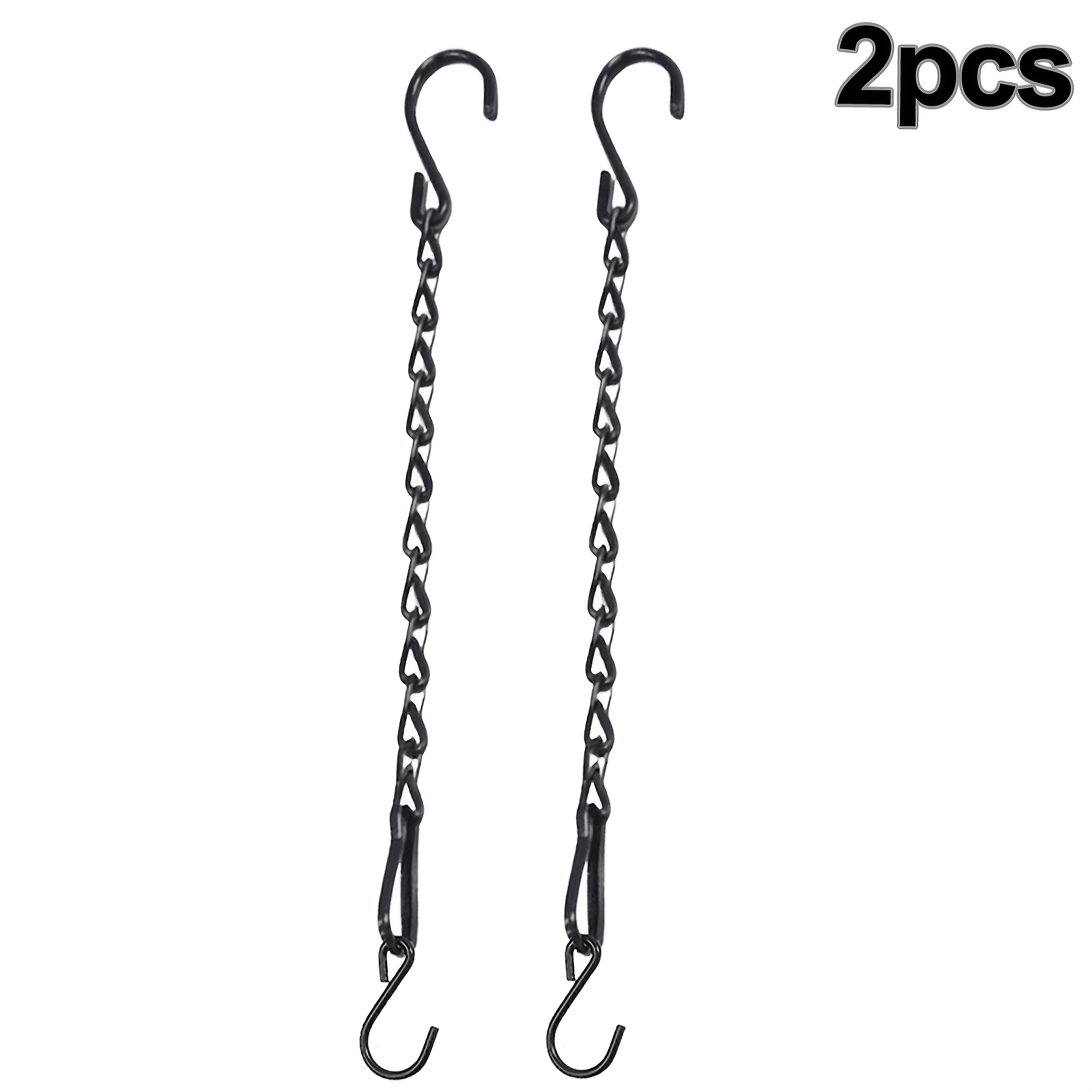 TEMU 2/8pcs 15.75-inch Extra-long Hanging Chains, Featuring S-hooks And Adjustable Length. Sturdy And Durable Chains Are Suitable For Hanging Indoor