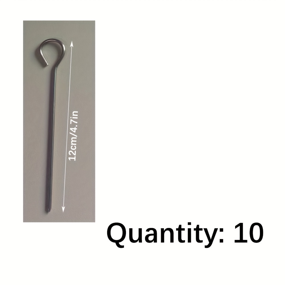 E-shop 10 Stk./20 Stk. Edelstahl Grillspieße, Hängende Grillspieße, Ofen Grillspieße, 9-Zeichen Haken Hängende Grillspieße