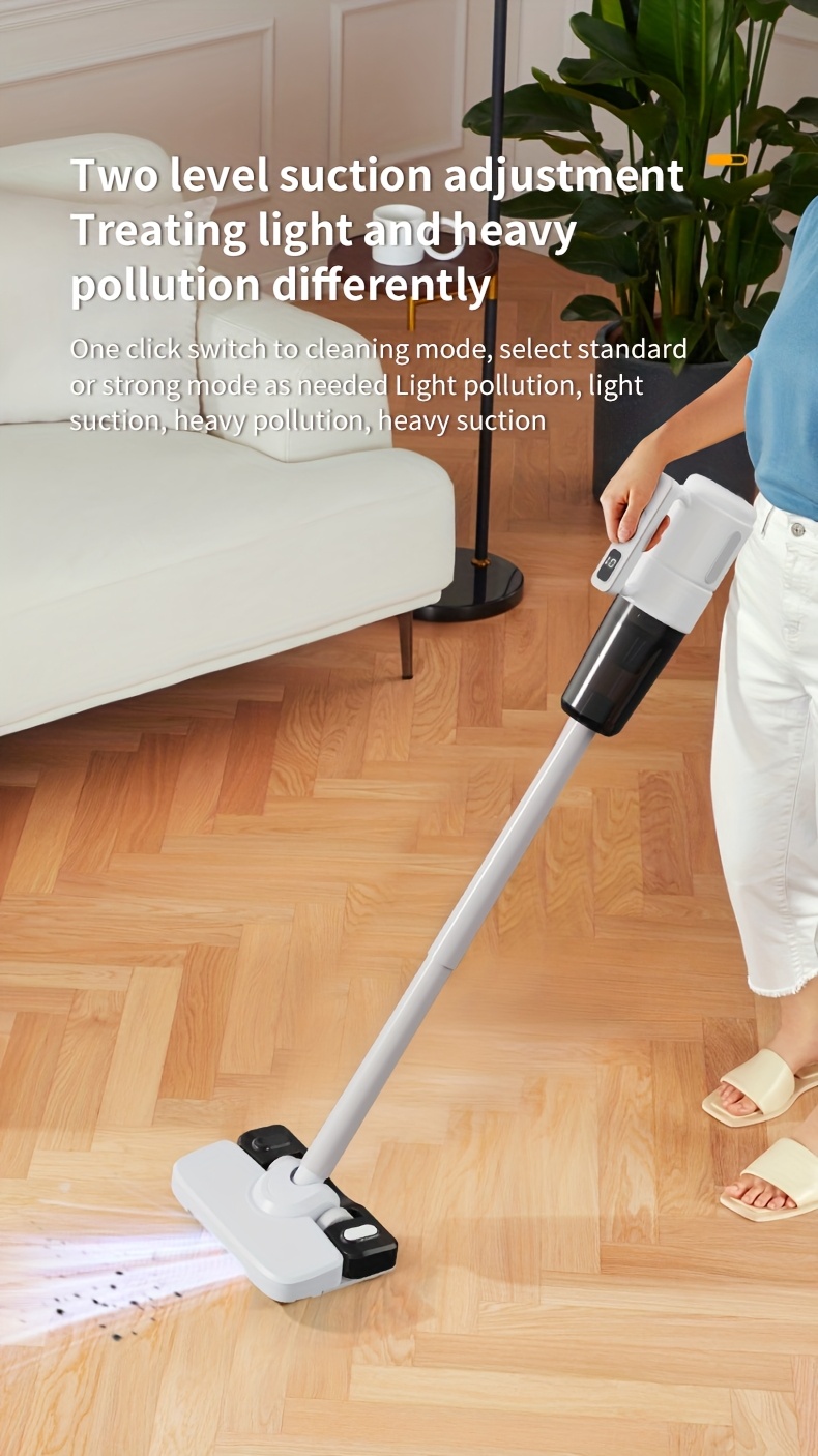 5 in 1 cordless vacuum cleaner powerful suction rod vacuum cleaner the vacuum cleaner is suitable for hardwood floors carpets pet hair blowing suction and suction multi functional hand held   to   clean up details 12