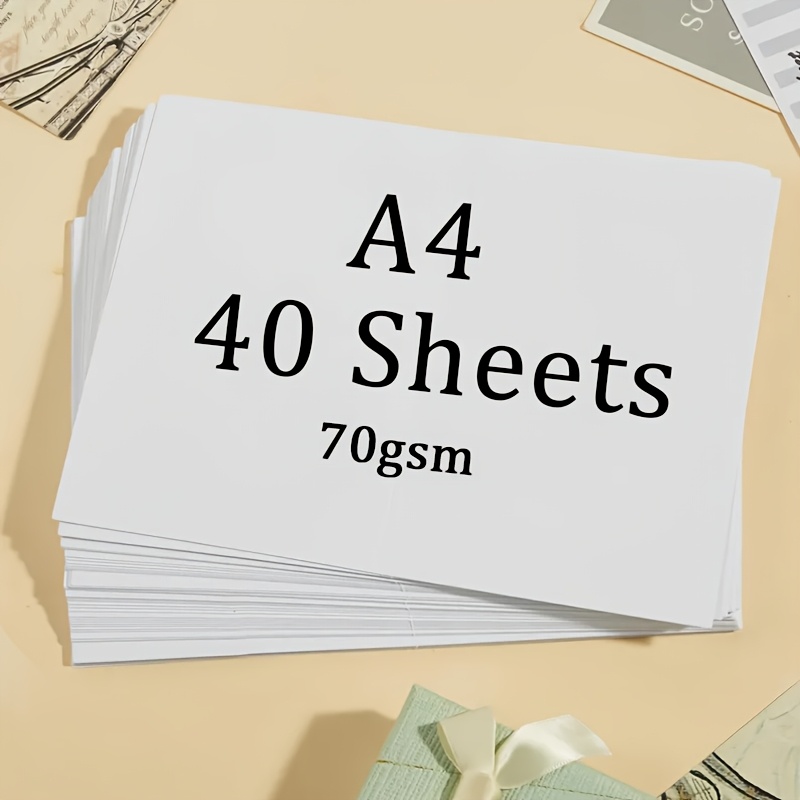 TEMU Cartoncino qualit� 400G/300G/180G/70G, formato A4 (21 cm x 29,7 cm/8,3 pollici x 11,7 pollici), 40 fogli di cartoncino , spessore opzionale, per