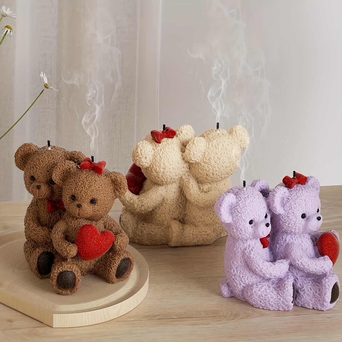 Moule Resine Animaux 3D Silicone Moulage Resine 9 Pièces