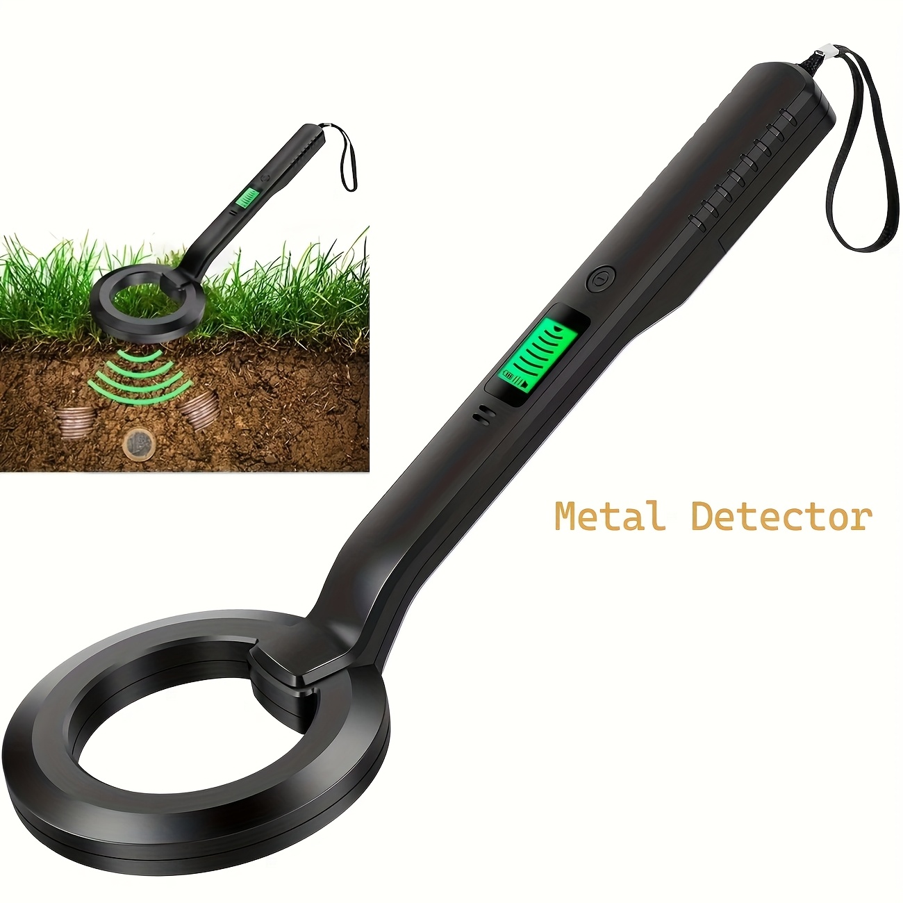 Détecteurs de métaux portables haute sensibilité, appareils de positionnement de détection de métaux multifonctionnels, scanners d'alarme LCD portables et appareils d'inspection de sécurité alimentés par batterie sont adaptés à une utilisation en extérieur et ne comprennent pas les piles.