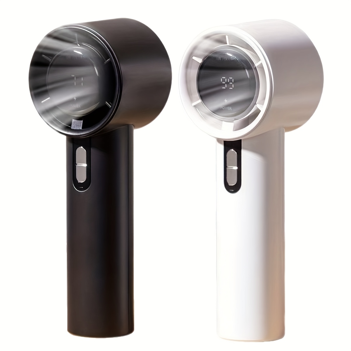 STNY Ventilateur Portable à Main avec Affichage Numérique, Mini Ventilateur USB - Idéal pour Intérieur/Extérieur, Bureau & Voyage - Fonctionnement Silencieux, Longue Autonomie, USB, Appareil de Refroi
