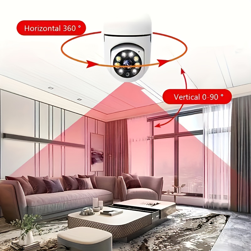   camera 360 panoramic   camera smart   e27 light bulb security camera night vision two way audio not including sd card need to purchase separately Product details 0