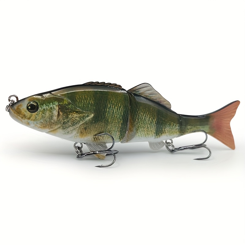 TEMU 1pc Leurre de Pêche Réaliste et , 51g Longue Portée Coulant, Appât Dur, Design Multi- avec Crochets , Convient pour la Pêche en Eau Douce et