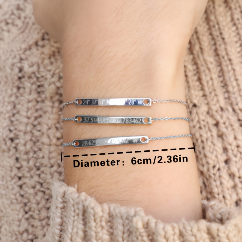 Custom DIY Name U-Shaped Stainless Steel Bracelet — 18K Gold Plated
