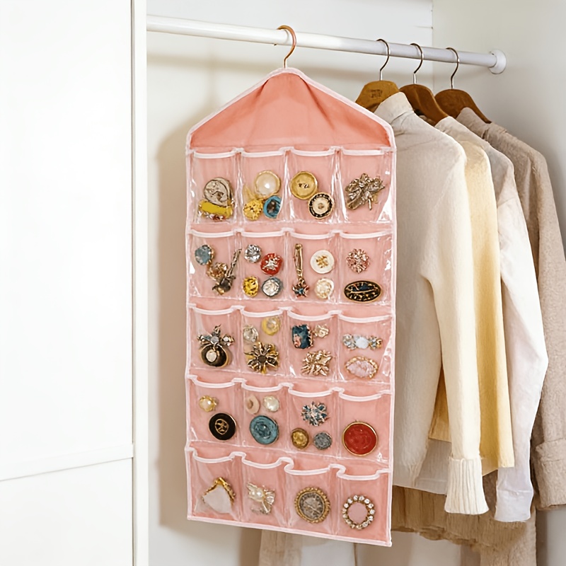 1 3 hanging multi compartment storage pouch wardrobe expansion essential effortlessly organizes socks and jewelry Product details 1