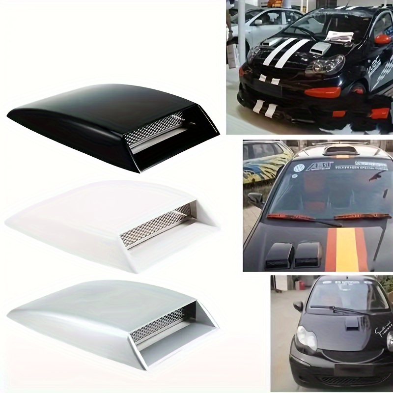 Universal Car-styling Hood Air Flow Intake Vent Cover Sticker Exterior  Decor Car Exhaust Cylinder Decoration Vent Modified Tail