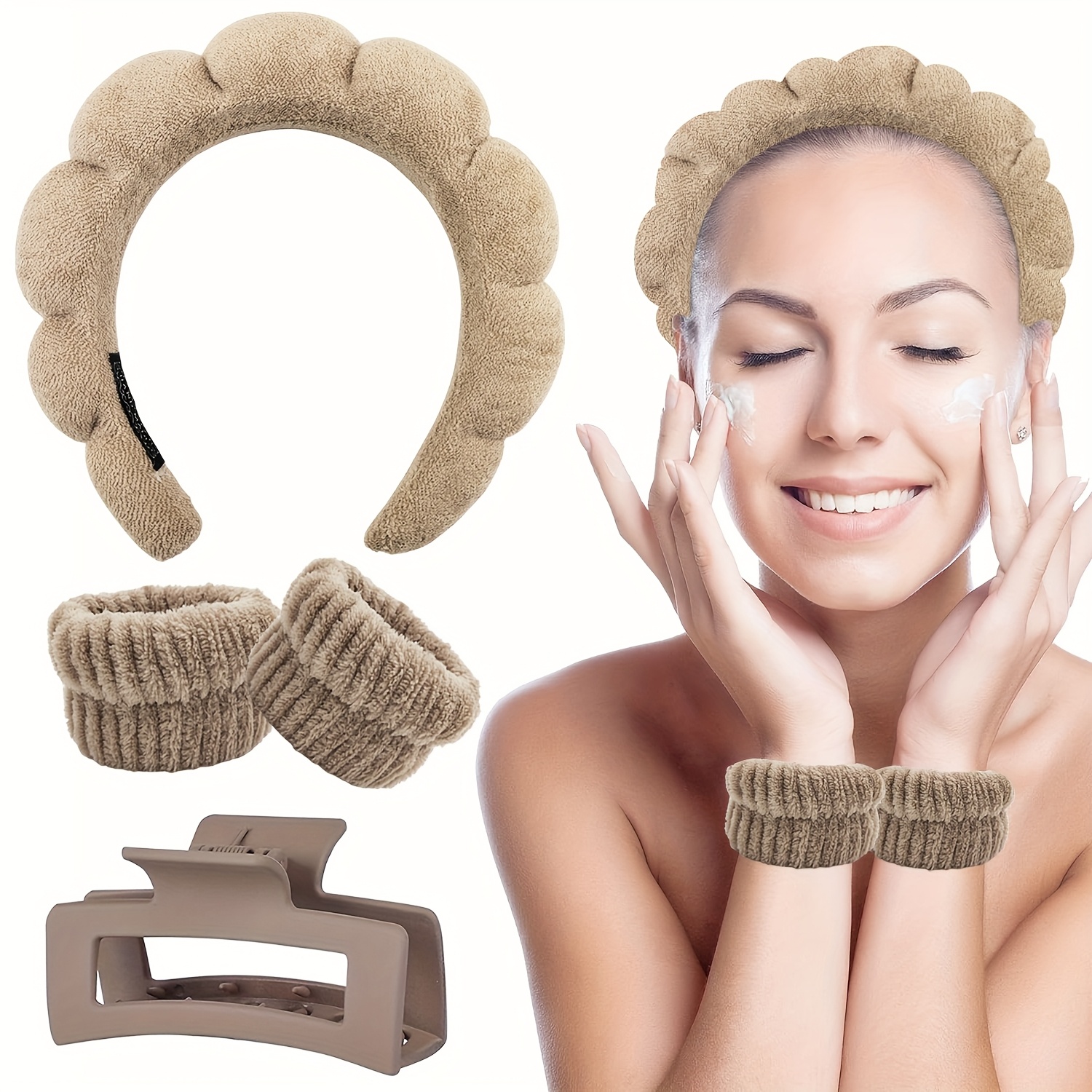 Geflochtene Stirnbänder Für Damen - 3er Set, Breit, Rutschfest, Aus Weichem Stoff
