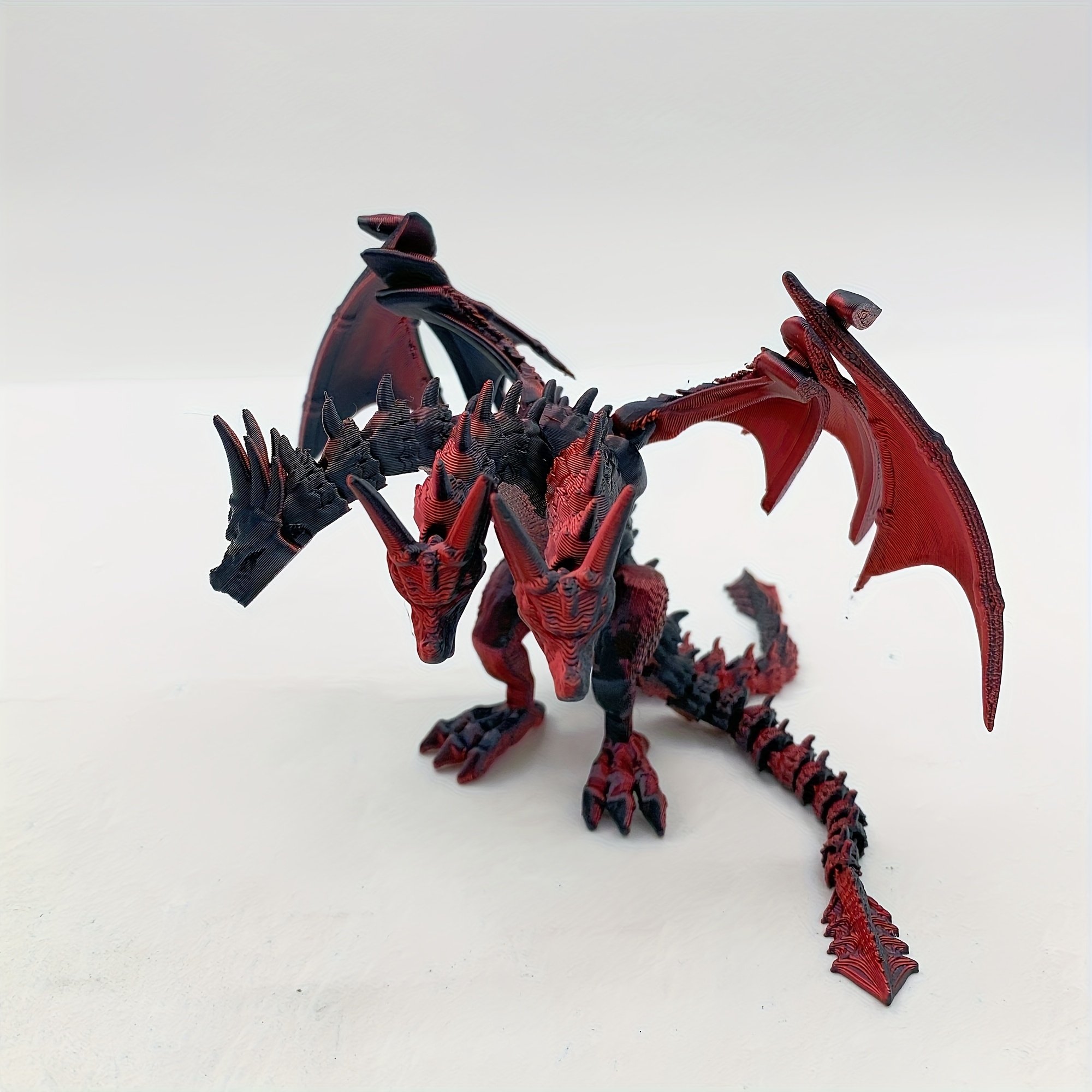 3dプリント】マルチカラー グラデーション 三つ首のドラゴン