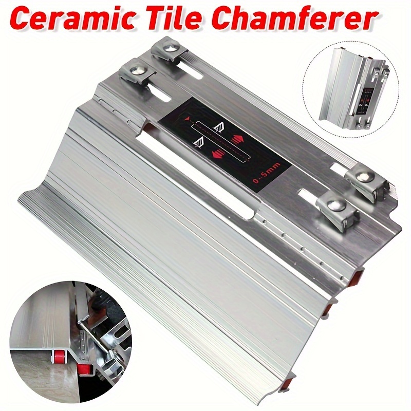 

Precision 45-degree Ceramic Tile Chamferer - Durable Aluminum Alloy, Smooth & Stable With Nylon Rollers For Angle Grinder - Versatile Tool For Diy & Professional Use