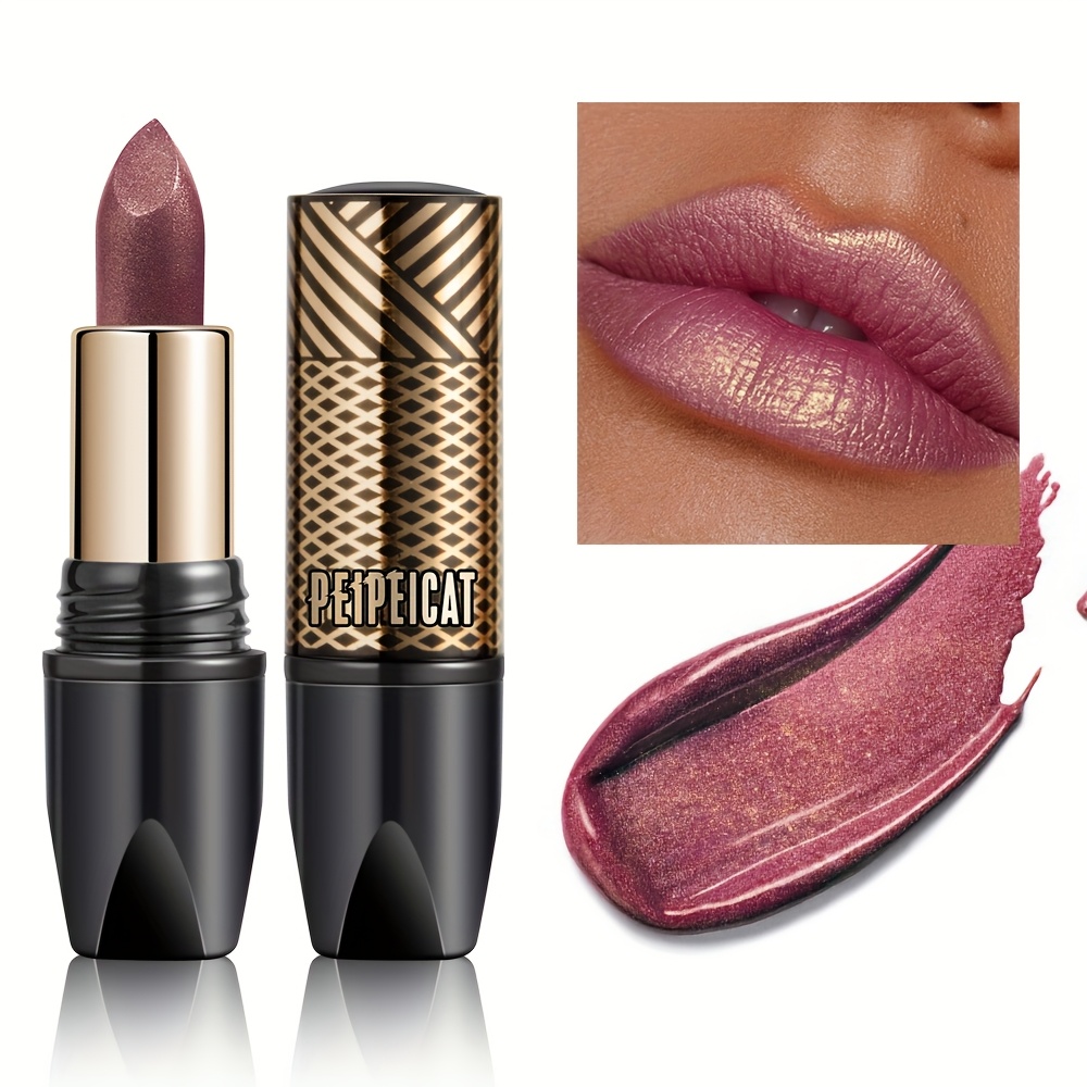 Image of 1pc Shining Lipstick Moisturizes Lips, Making Them Plump And Easy To Apply Without Fading [st. Paddy's Day] [carnival Gifts] [holiday Gifts]