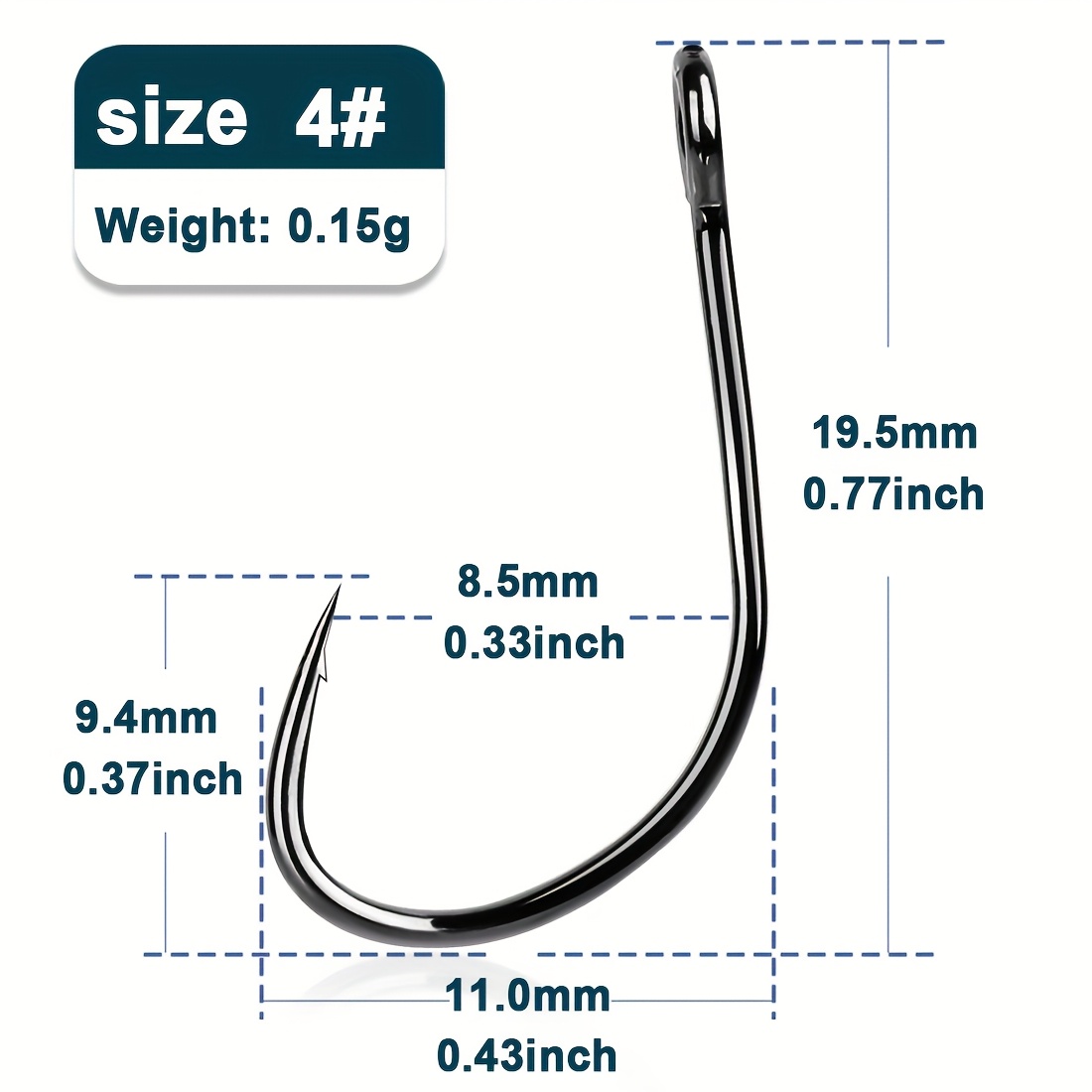 9km 50pcs Single Hooks Fishing Spoons Hooks Blade Baits Hooks Saltwater Crankbaits Hooks High Strength And Corrosion Resistance