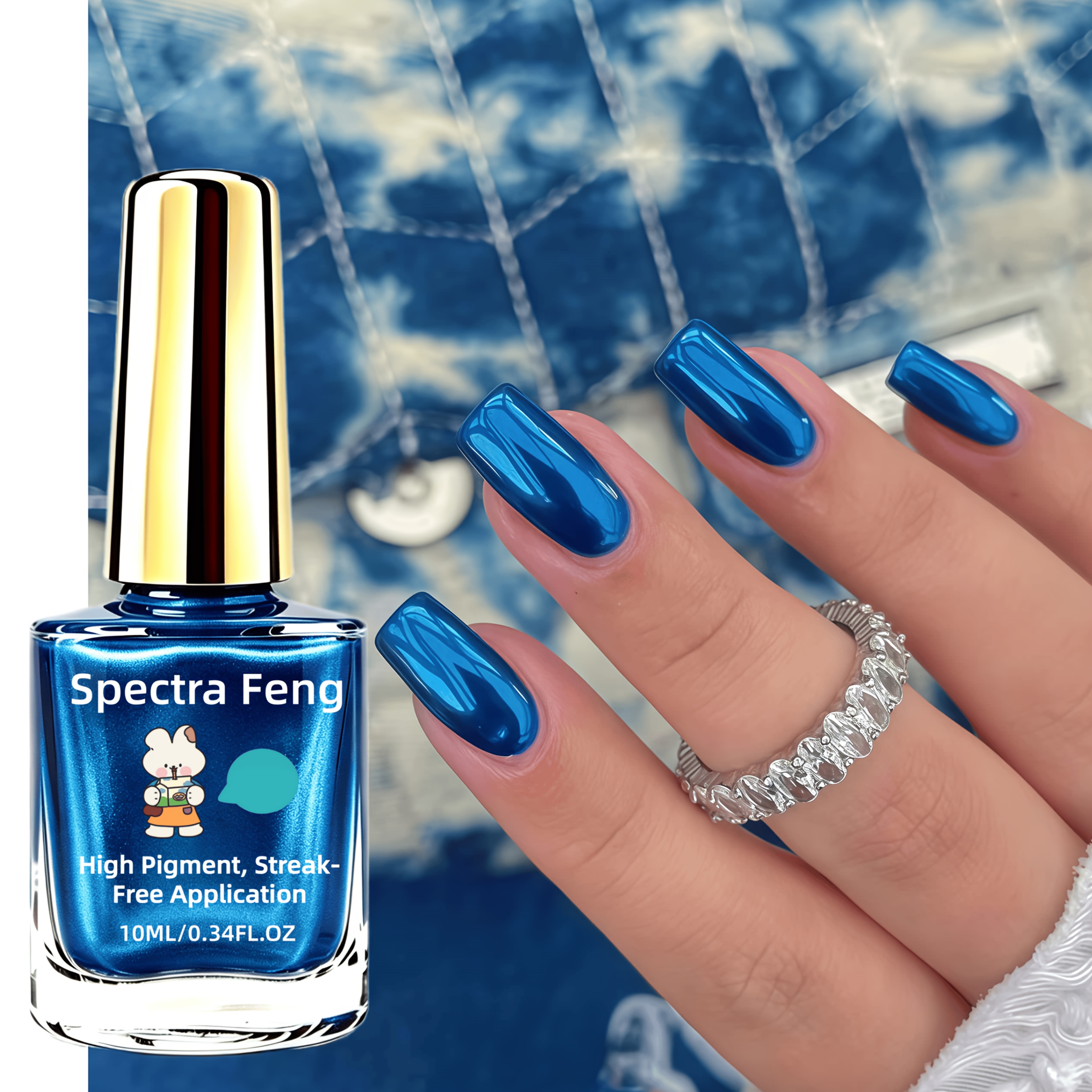 Image of New Mirror Strengthener With Metallic Finish, One-coat Application, Professional Salon-quality Diy Manicure, Quick-drying No Lamp Needed, Long-lasting Shine