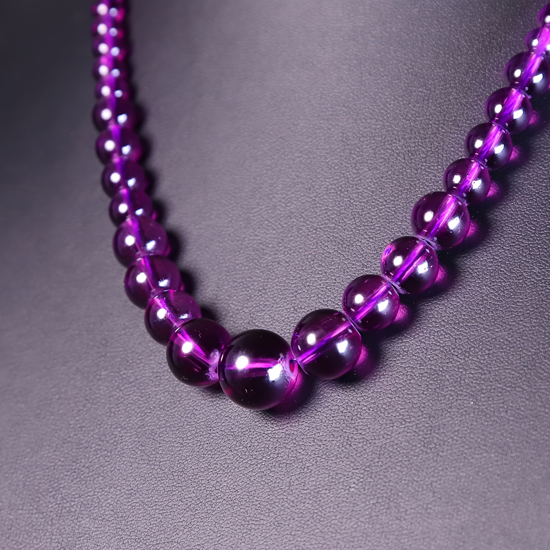 TEMU 1pc Natural Amethyst Tower Chain Necklace, Crystal High-end Fine Delivery For Girlfriend Mother Birthday Anniversary Gift Jewelry