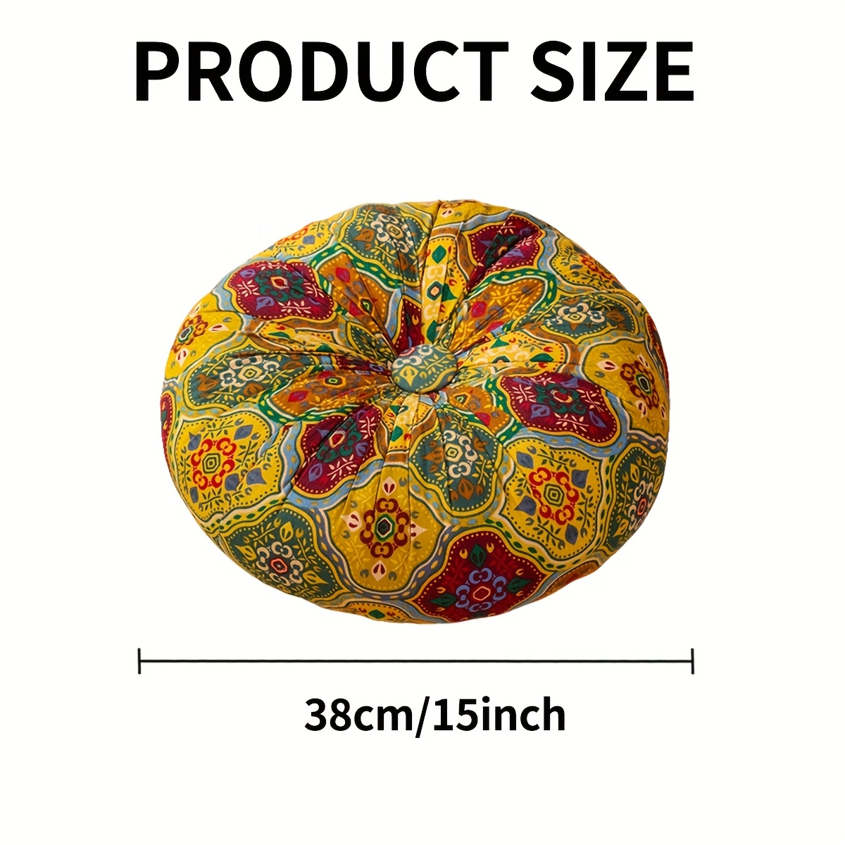 Bohemian Style Thick Round Floor Mat for Home Decor