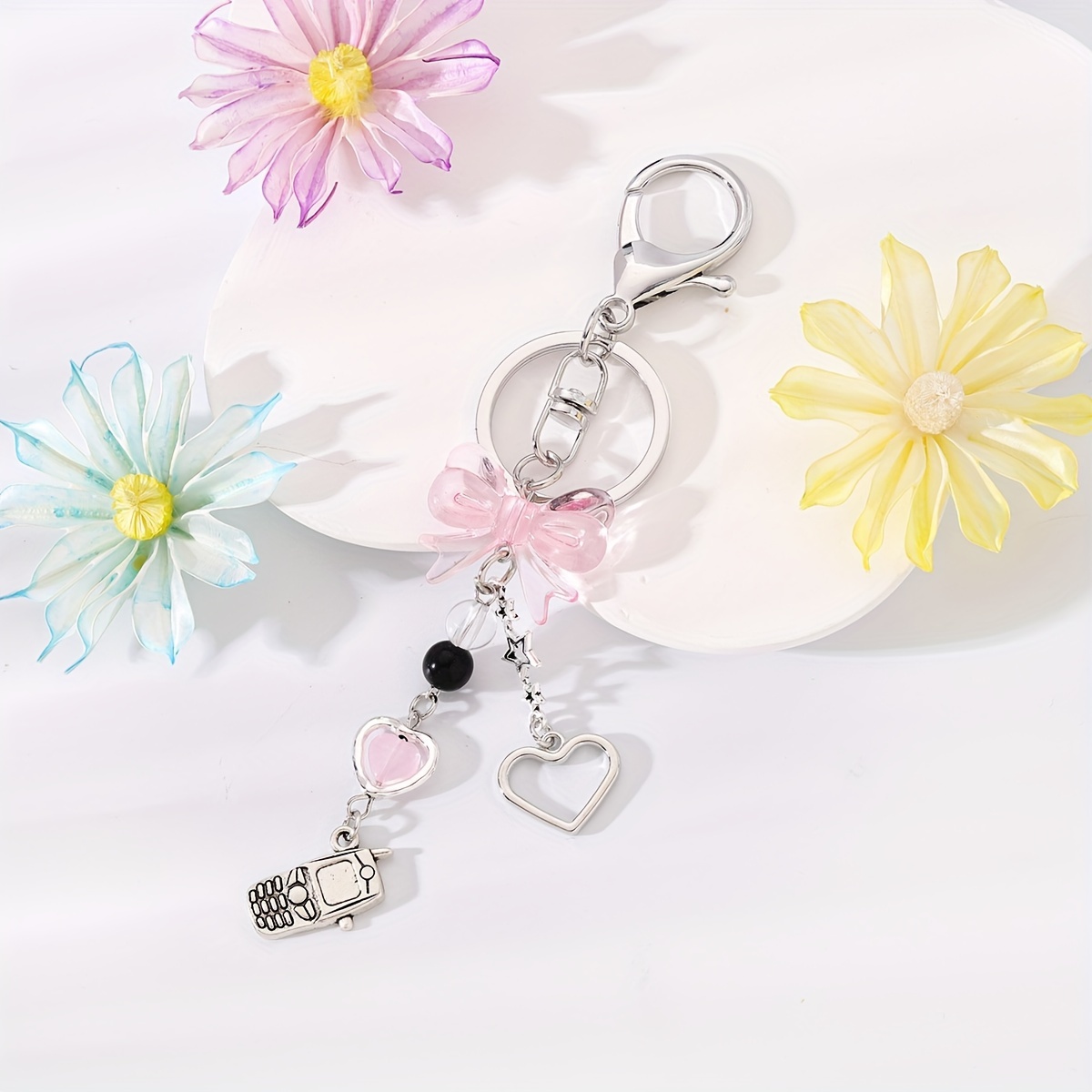 Phone Charm Cute Capybara Lanyard - Beaded Wrist Strap With Decorative Beads For Phones & Keys Decorative Wrist Strap