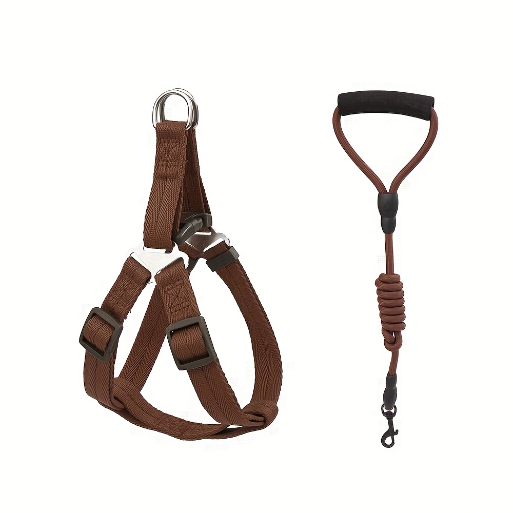 TEMU 全犬種対応 ペット用品 犬用リード＆ハーネスセット