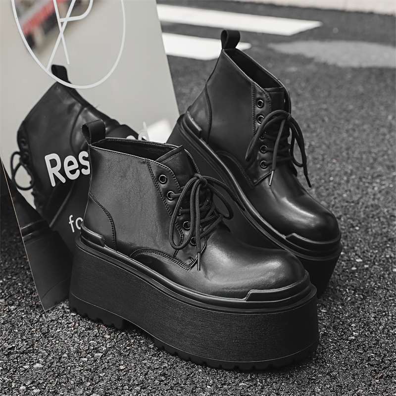 mens platform boots 10cm thick sole height - Temu South Africa
