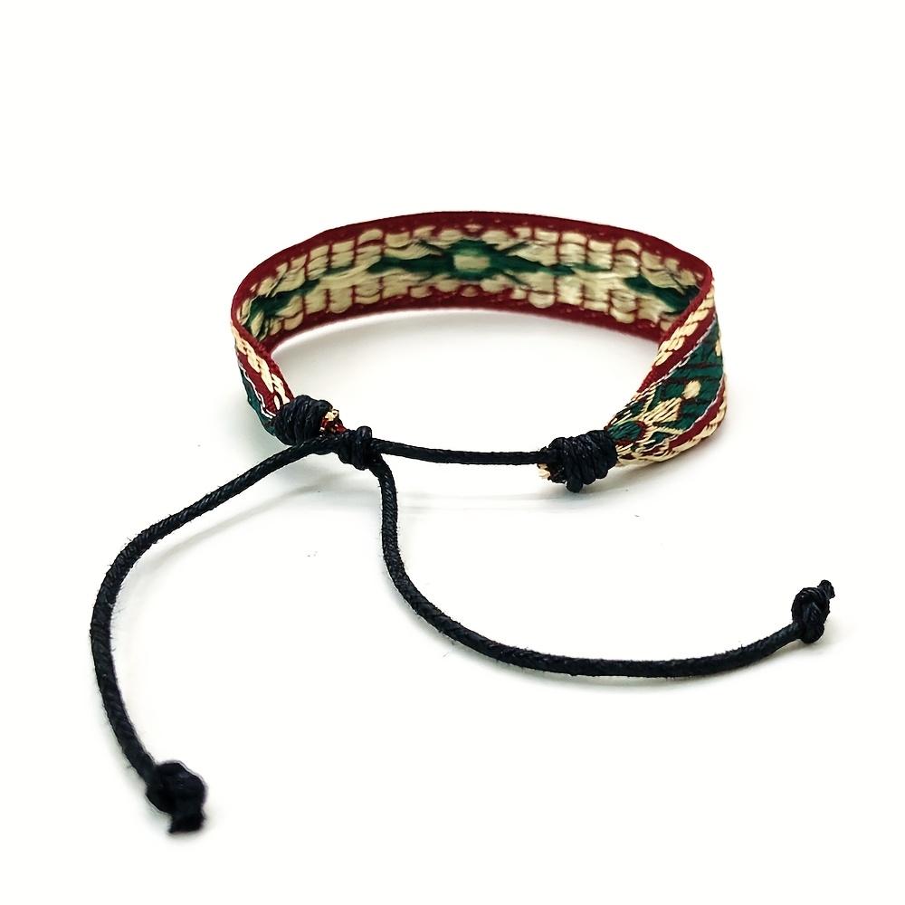 Artistic Retro Ethnic Woven Bracelet, Handcrafted for Friends