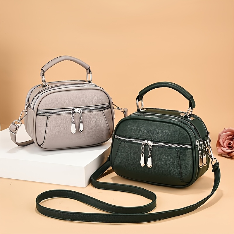 WUURAA Sac à Bandoulière Femme Et Fille - Mini Sac à Main Chaîne Polyvalent Casual Pour Voyage Et Quotidien