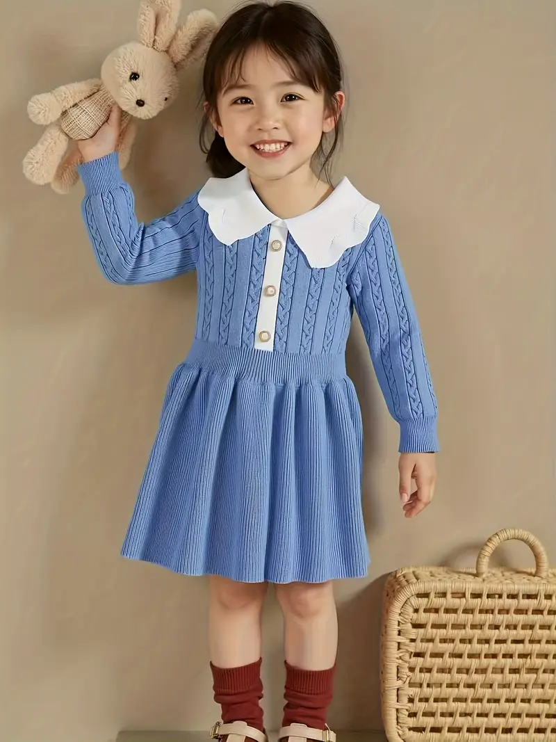 girls sweater dress autumn winter korean style ' - Temu girls sweater dress autumn winter korean style ' - Temu