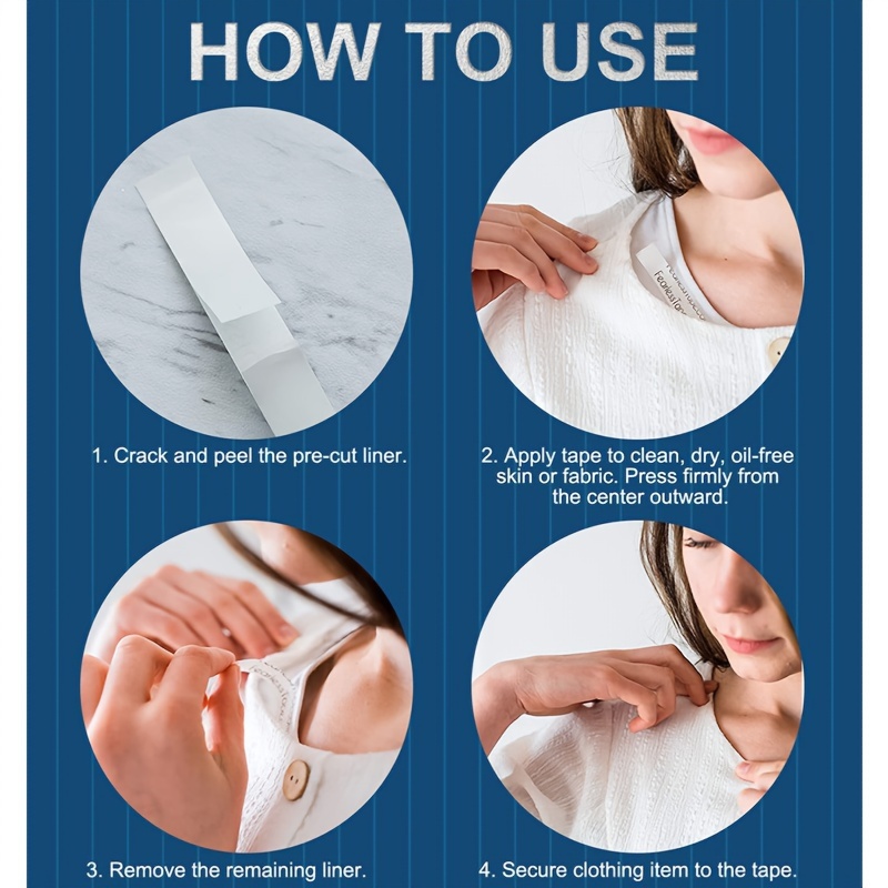 36pcs Transparent Light Beige-Safe Double-Sided Adhesive Tape - Strong Hold No Residue for Lingerie, Bras, Clothing Adjustments & Fashion Repairs, Lingerie Accessories, Discreet Design