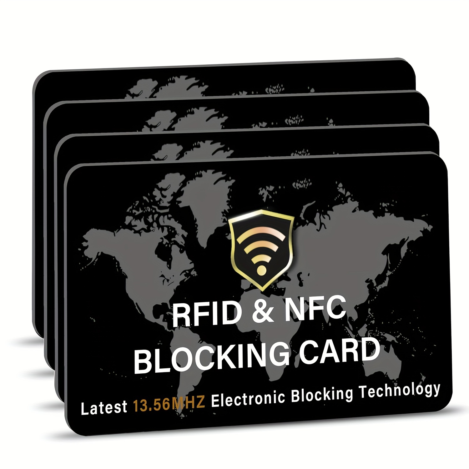 Image of Rfid Blocking Card, Nfc Card Passport Protector, Entire Wallet Protection Blocker Set For , Perfectly Fits And Purse