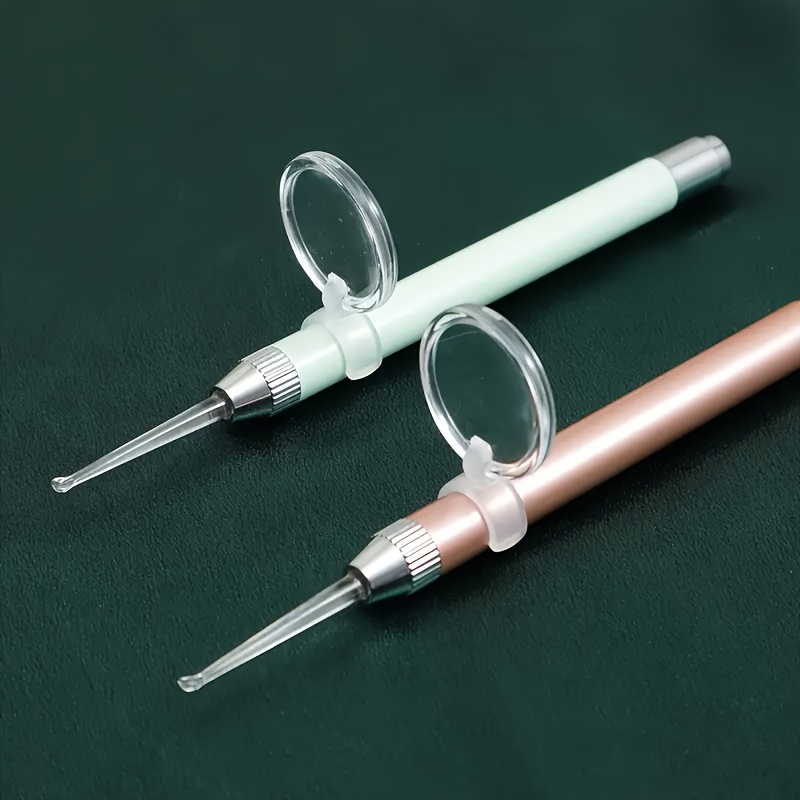 Image of 2pcs Glowing Ear Pick With Magnifying Spoon, Visibility For Daily Earwax Removal Tool - Ideal For Everyday Use