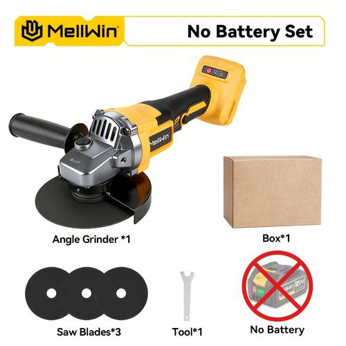 brushless electric angle grinder rechargeable grinding power tool adjustable suitable for industrial woodworking polishing and metal sanding applications