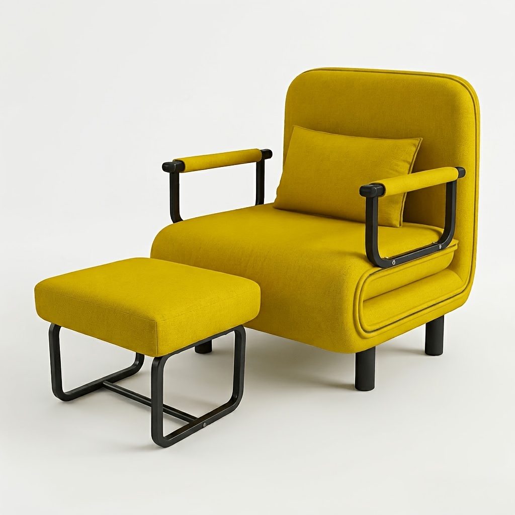 Image of Easy Single Sofa Bed, Adjustable Backrest With Corner Headrest, Practical Size Of 60 X 137cm, Easy To , Relaxed And Comfortable For Sitting And Sleeping, Strong Support, In Multiple Colors