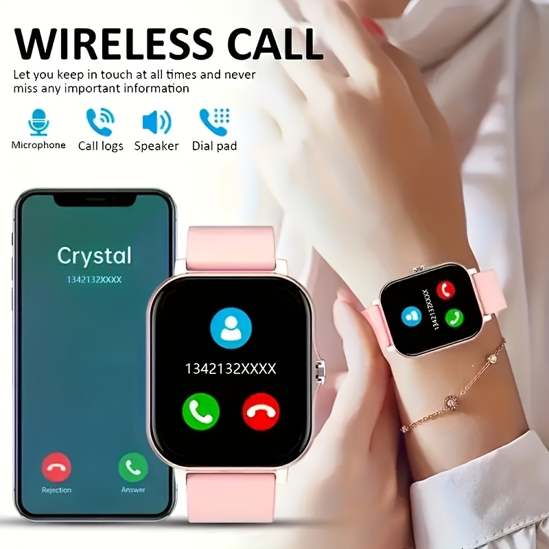 2025 Hot New Smart Watch, 1.83 Inch HD Display, Full Screen Touch Wireless Call, Step Counting, Multiple Sports Modes, Sedentary Reminder Weather Forecast, Message Notification, Men'S And Women'S Sports Smart Watch, Suitable for Android And Iphone