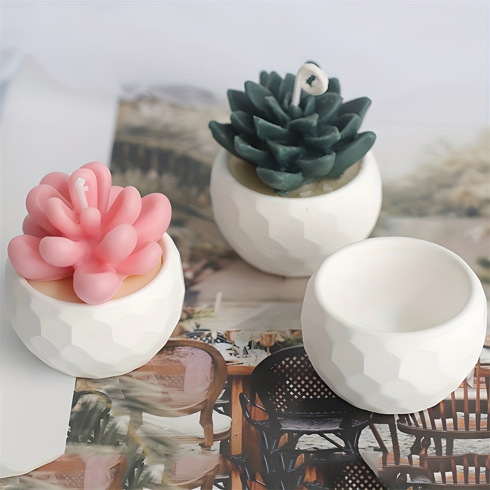 

1pc Small/large Round Silicone Mold, Pot Mold, Diy Clay Mold, Concrete Candle Cup Mold, Epoxy Resin Flower Pot Silicone Mold, Diy Home Decoration Crafts Eid Al-adha Mubarak