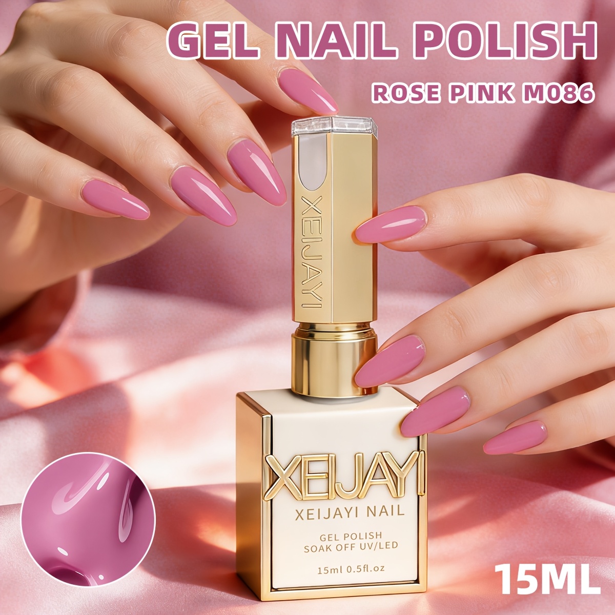 1pc 15ml Gel Nail Polish Soaking Led Nail Gel Women's Nail Art Tools For Nail Art For Fashion
