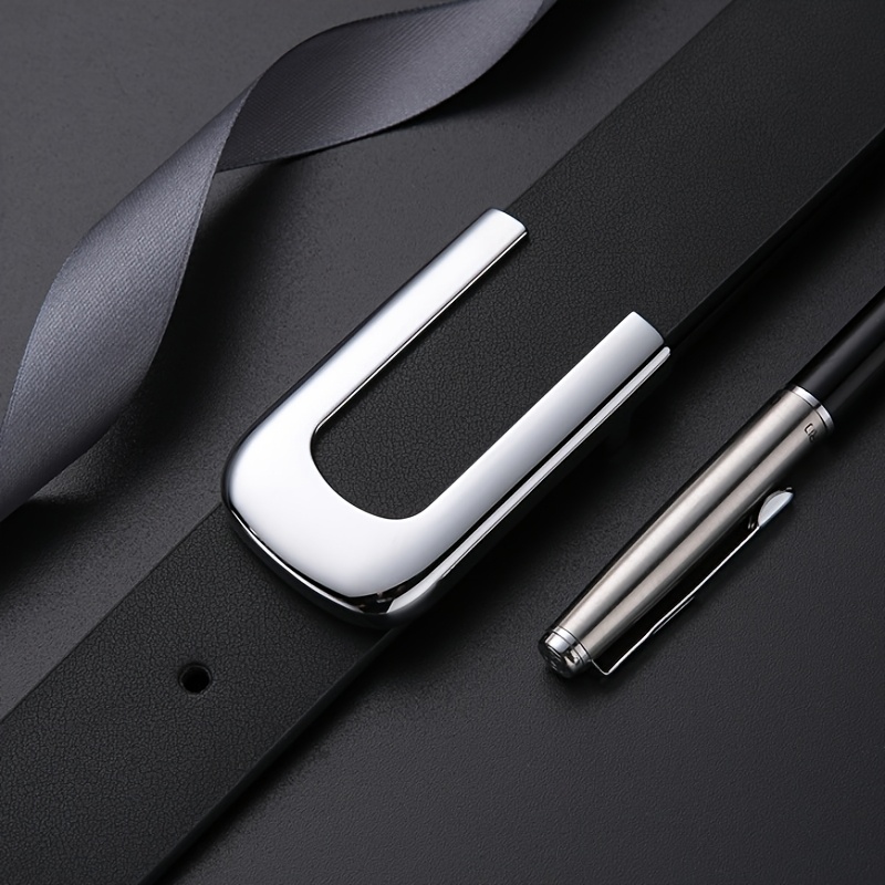 Fashionable Belts for Men And Women, Featuring a U-Shaped Buckle, Suitable As Stylish Additions for Casual Wear Or Special Occasions