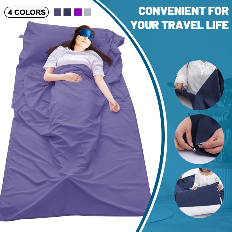 

Portable Adult Travel Sleeping Bag - Cotton Lined, Envelope Design For Outdoor Camping & Rv Accessories Camping Accessories Camping Accessories For Rv Campers