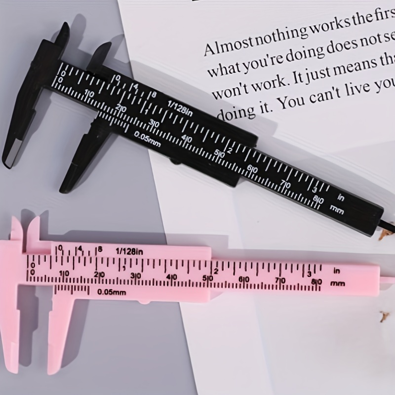 

2pcs Stylish Mini In - Portable Dual Scale Rulers Measurements, Ideal For School & Office Supplies, Eyebrow & Texture Embroidery Tools