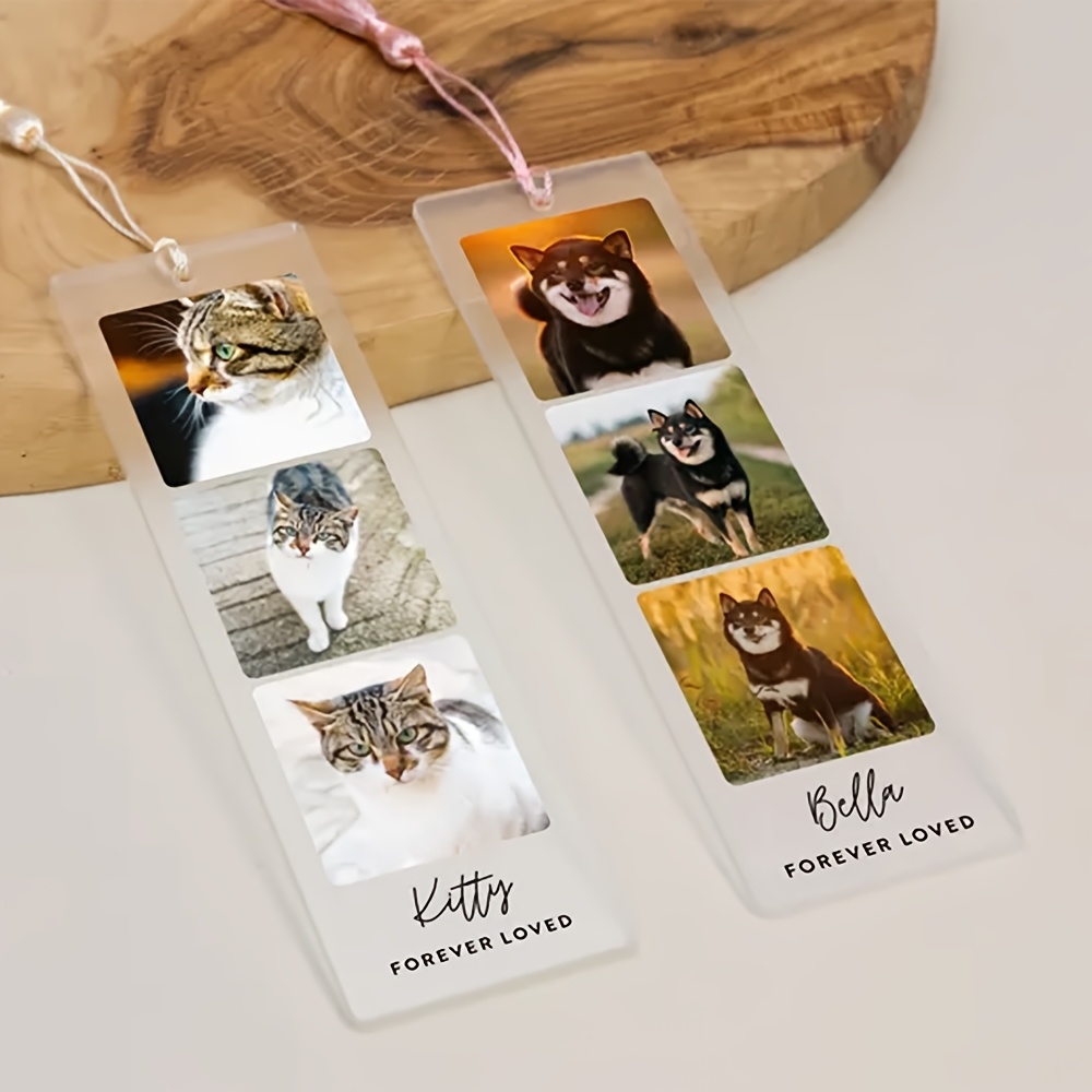 TEMU 1 Personalized Photo Bookmark - Customizable With Photos/text/letters - A Gift For Family, , Book Lovers, And Readers - Suitable As A Bookmark