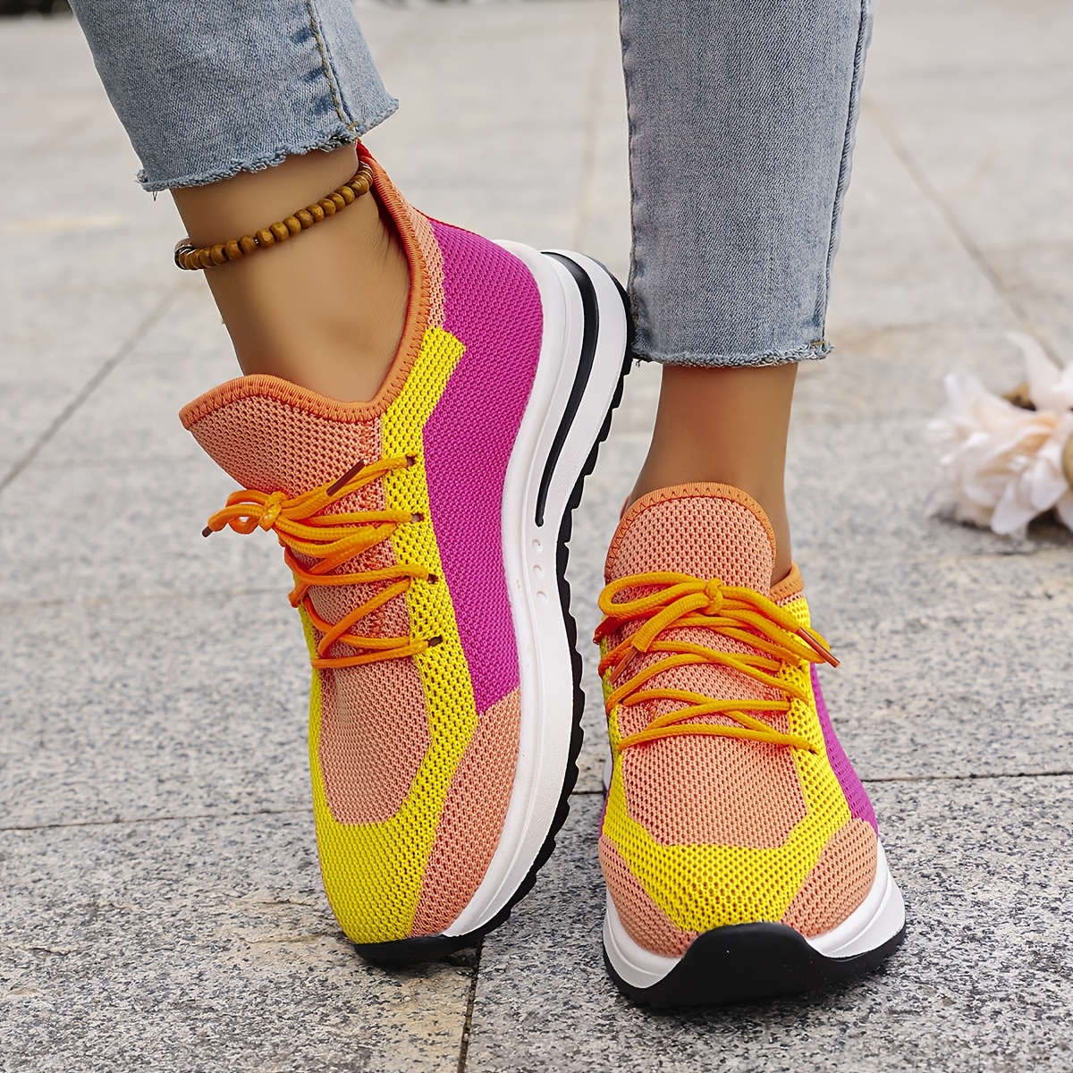 chaussures de sport   es l g res et polyvalentes pour femmes disponibles en orange jaune et rouge chaussures pour femmes baskets cn36 eu36 orange   6