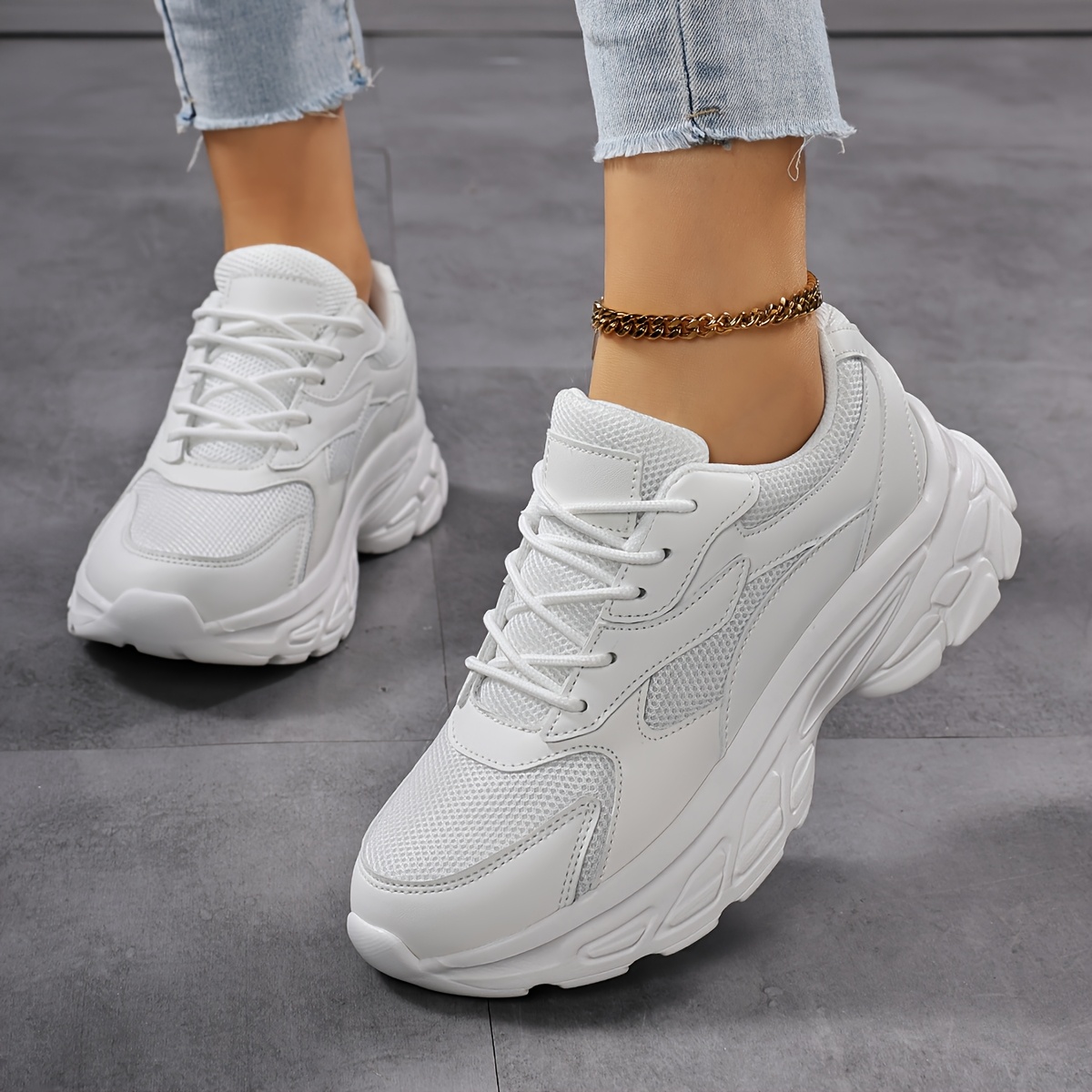 Tenis Casuales Amazon Zapatillas Mujer Blancas Zapatos Padre