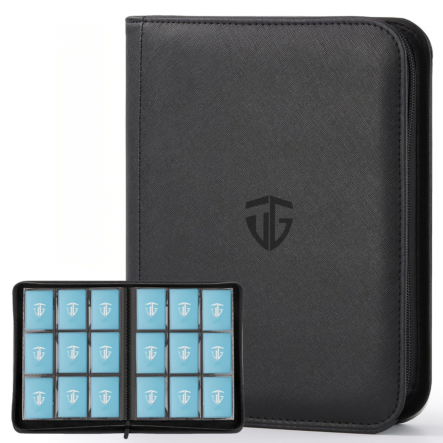 Álbum De Tarjetas Coleccionables, Carpeta Con Cierre De Banda, Estuche Portátil Para Almacenamiento De Tarjetas, 20 Hojas, Color Rosa