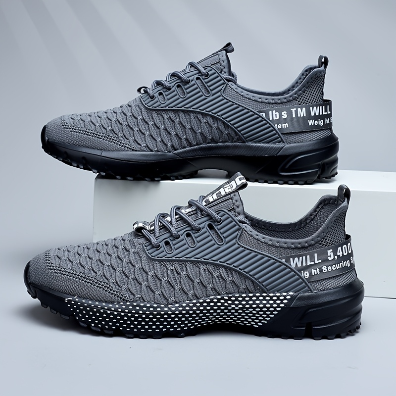 TEMU Men's Casual Versatile Trendy Dad Shoes, Ultra-lightweight Cushioned Mesh Summer Breathable Non-stuffy Sneakers, Trendy Men's Breathable Knit