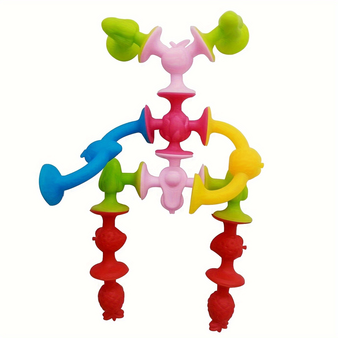 Fruit Suction Cup Fidget Pop Toys Soft Building Blocks Set
