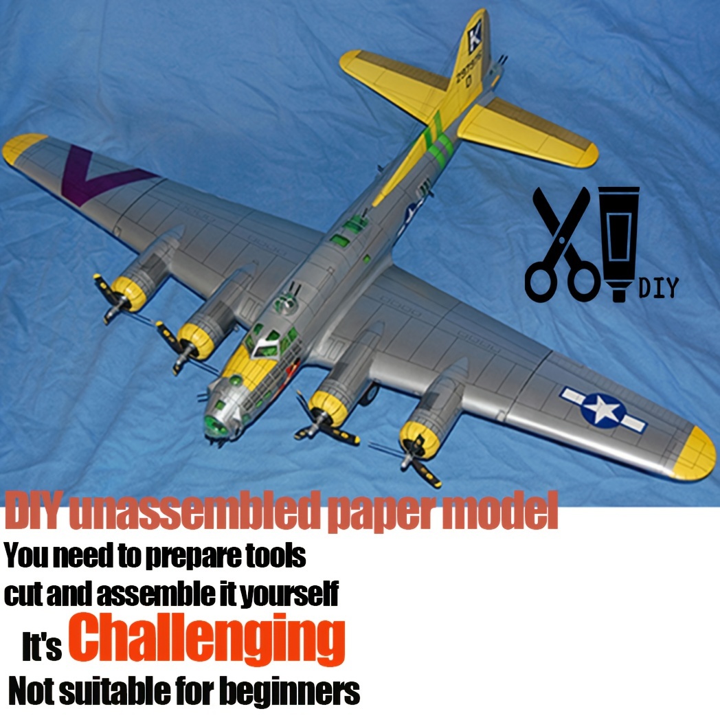1 47 Scale B 17 Flying Fort Heavy Bomber Aircraft Model Handmade
