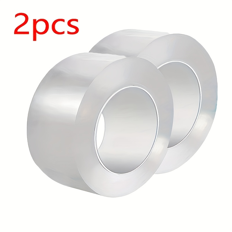 Image of 2 Rolls Kitchen And Bathroom Tapes, Kitchen Seam Sealing Strips, Transparent Tapes, Bathroom Toilet Seam Wall Corner , Suitable For Sink , Durable Material, For Home And Restaurant