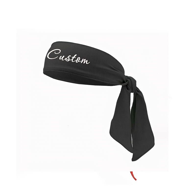 TEMU 1 Customizable Personalized Decorative Sports Headband Featuring A Wide Mesh Design For Efficient Sweat Absorption. Breathable Fabric, Non-slip