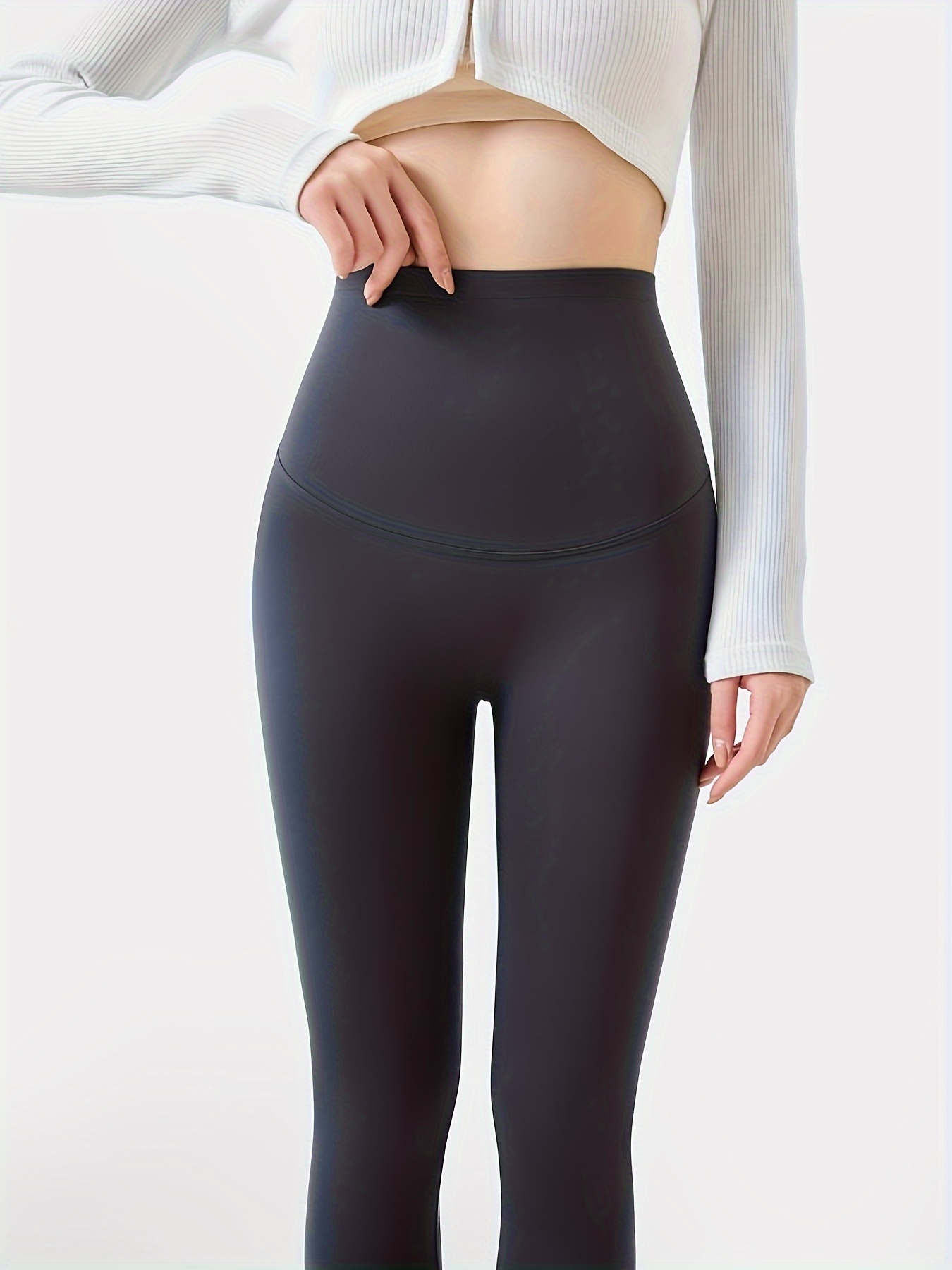 Pantalones de ropa interior con aislamiento grueso y de felpa para otoño e invierno, pantalones ajustados elásticos de corte entallado con forro de felpa para invierno, ropa interior y pijamas para mujer