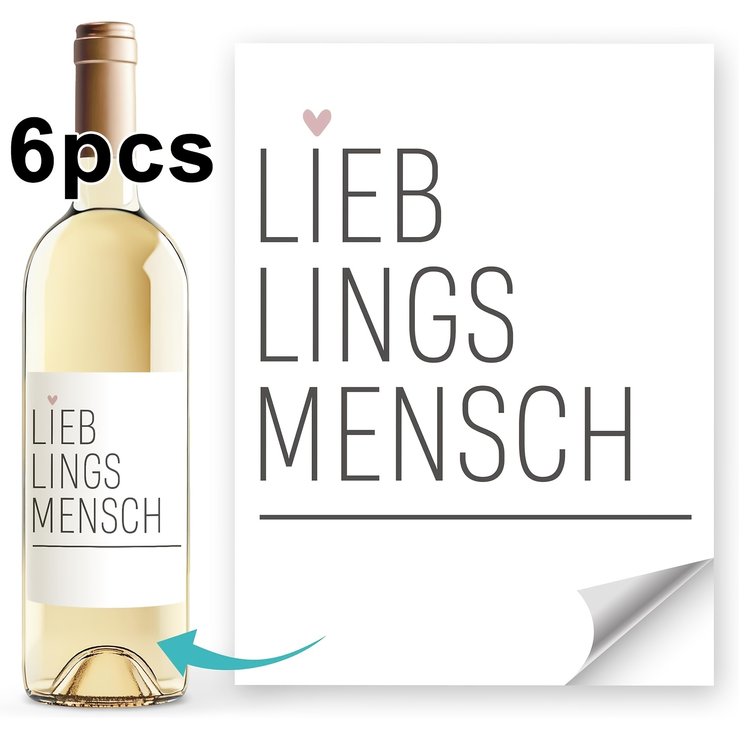 6 Sheets German-style "" Theme Wine Bottle Decorative Stickers, Size 4.72x3.54in, And , Gift Wine Packaging Stickers Suitable For Bottle Body Decoration Stickers