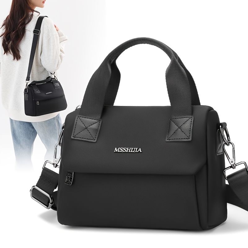 nylon cloth crossbody bag womens large capacity fashion multi layer shoulder bag lightweight parent bag crossbody outing handbag Product details 5