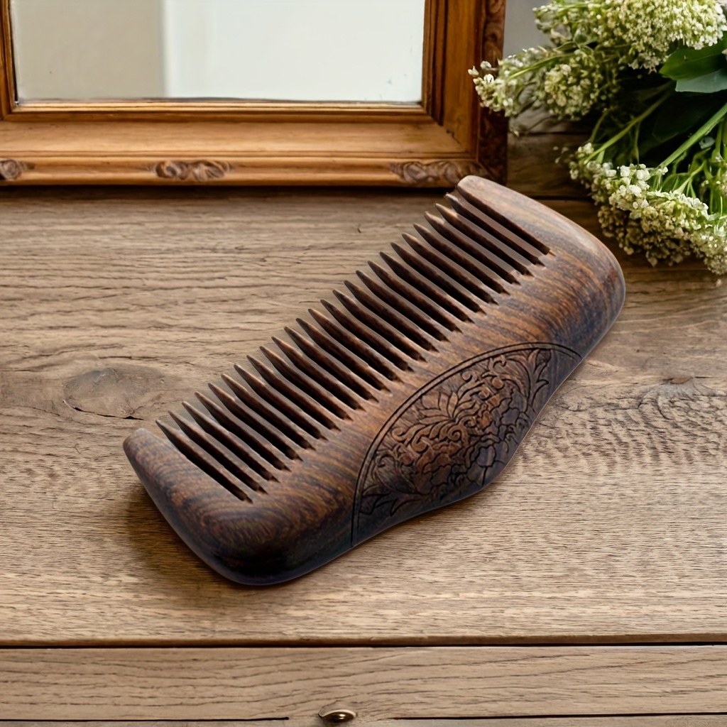 

Sandalwood Pocket Comb - Tooth, , Ideal For Hair & Beard Grooming